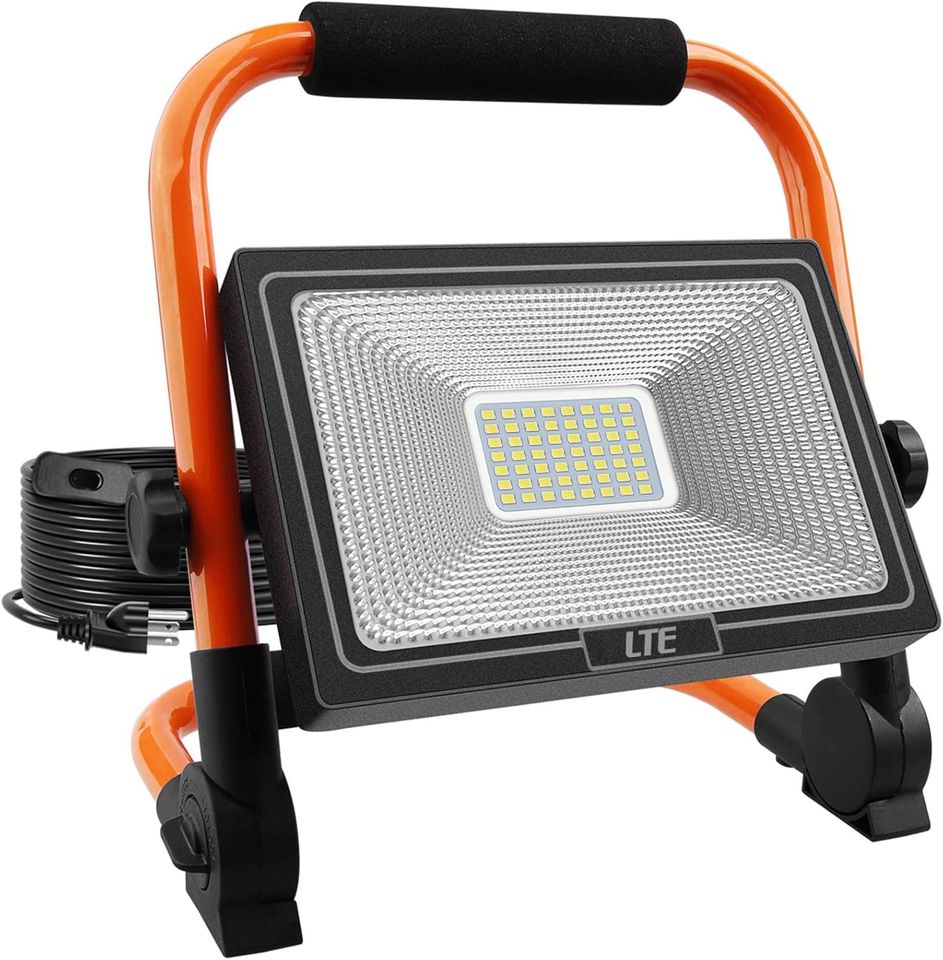 LTE 50W LED Work Light, 4300LM LED Flood Light 500W Equivalent