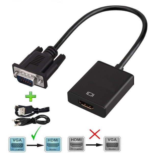 VGA + Audio to HDMI Converter