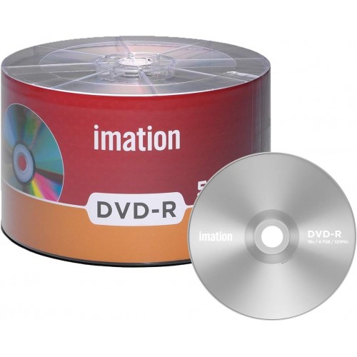 Imation 16X Blank DVD-R 50 Pcs. Spindle Branded Logo