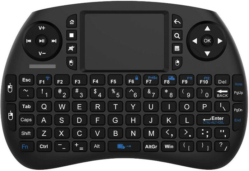 Mini Wireless Keyboard and Touchpad with Rechargeable Battery